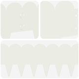 Lawn Edging 20 pcs 103 x 20 cm Steel White 8008676