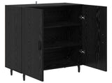 Sideboard Black Oak 69.5 x 34 x 90 cm Engineered Wood 881479