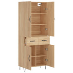 Highboard Sonoma Oak 69.5x34x180 cm Engineered Wood 3198180