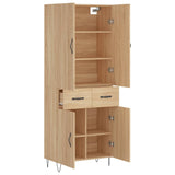 Highboard Sonoma Oak 69.5x34x180 cm Engineered Wood 3198180