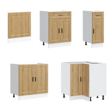 11 Piece Kitchen Cabinet Set "Porto" Artisan Oak Engineered Wood 3314910