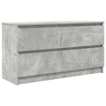 ZNTS TV Cabinet Concrete Grey 100x35x54 cm Engineered Wood 861808