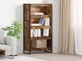 Book Cabinet Smoke Oak 60 x 30 x 155 cm Engineered Wood 886398