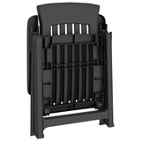 Reclining Folding Chairs 2 pcs Anthracite PP 364712