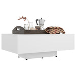 Coffee Table White 85x55x31 cm Engineered Wood 803380