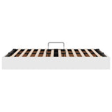 Storage Bed with Mattress Pure White 120 x 200 cm Faux leather 3369942