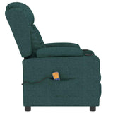 Massage Chair Dark Green Fabric 339064