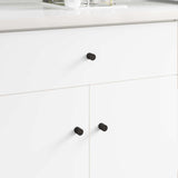 Cabinet Knobs 968 pcs Black Iron 864745