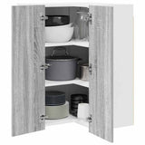 Hanging Cabinet Grey Sonoma and White 57 x 57 x 80 cm 884295