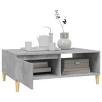 ZNTS Coffee Table Concrete Grey 90x60x35 cm Engineered Wood 805999