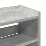 Shoe Rack Concrete Oak 60x25x100 cm Engineered Wood 859872
