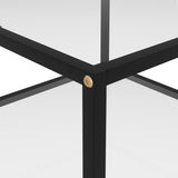 Coffee Table Transparent 60x60x35 cm Tempered Glass 322887