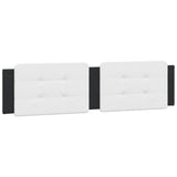 Bed Frame with LED without Mattress "Zadar" Black and White 160x200 cm 3214122