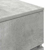 Bedside Cabinet Concrete Grey 39x35x65 cm Engineered Wood 861325