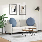 Seat Cushions 2 pcs Blue 80 cm Corduroy Fabric 42014263