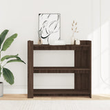 Console Table Brown Oak 100x35x90 cm Engineered Wood 848478