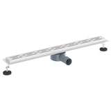 Shower Drain Line Design with 360&deg Siphon Silver 80 cm 42015982