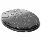 Soft-Close Toilet Seat 2 pcs Grey 44 x 38 cm MDF board 3414539