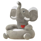 ZNTS Plush Children's Chair Elephant Grey 80159