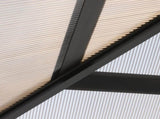 3m x 3m Hardtop Metal Frame Mesh Draped Gazebo Grey T3398P322177
