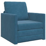 Sofa Bed Blue 74 x 77 x 81 cm Velvet 4106617