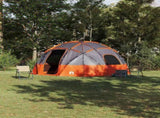 Dome Tent with Roof Grey and Orange 475 x 475 x 235 cm Taffeta 42000995