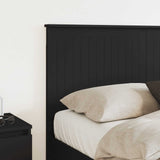 Headboard with Headboard Black Oak 140 cm Engineered wood 887759