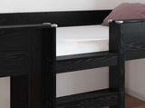 Bunk Bed for Kids Black Oak 100 x 200 cm Engineered wood 3410500