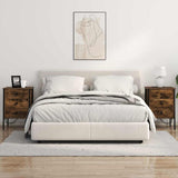 Bedside Cabinet Smoked Oak 42 x 41 x 61 cm Engineered Wood 859484