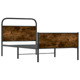 Bed Frame without Mattress 107x203 cm Sonoma Oak Engineered Wood 4100388