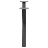 Coffee Table Legs X-Shaped 2 pcs Anthracite 70x cm Steel 4012906