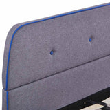 Bed Frame without Mattress Light Grey Fabric 135x190 cm Double 281103