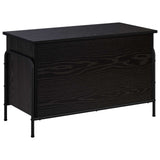 Storage Box Black Oak 80 x 40 x 49.5 cm Engineered Wood 8013674