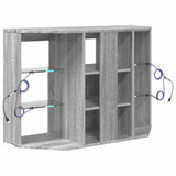 Corner LED TV Cabinet Grey Sonoma 100x40x68cm Engineered Wood 889791