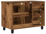 Bathroom Vanity Unit Old Wood 60 x 35 x 60 cm Engineered Wood 889383
