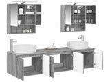 Bathroom Cabinet Set 5 pcs Grey Sonoma Engineered Wood 3406564