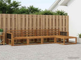 Outdoor Sofa Set 5 pcs Natural Solid Acacia Wood 3385130