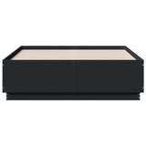 Bed Frame with LED without Mattress Black 120x190 cm Small Double 3209654