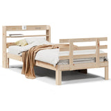 Bed Frame with Headboard without Mattress 75x190 cm Small Single 3306837