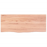 Wall Shelf Light Brown 100x40x2 cm Treated Solid Wood Oak 363683