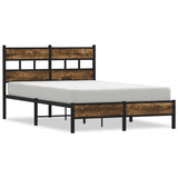 Bed Frame without Mattress with Headboard Sonoma Oak 120x200 cm 4017198