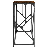 Console Table Smoked Oak 100x40x80 cm Engineered Wood 834117