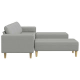 Living Room Couch 3 pcs Cloud Grey Polyester 3335120