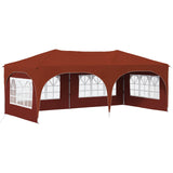 Pop-up Party Tent 575 x 288 x 245 cm Terracotta Oxford Fabric 42019897