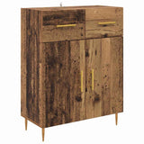 Highboard with Drawer 2 pcs Old Wood Engineered Wood 3415826
