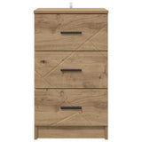 Bedside Cabinet Artisan oak 38 x 38 x 66 cm Engineered wood 883383