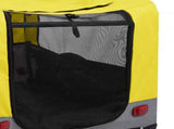 2-in-1 Pet Bike Trailer & Jogging Stroller Yellow and Grey 92442
