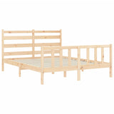 Bed Frame without Mattress 160x200 cm Solid Wood Pine 3192046