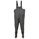 Chest Waders with Boots Dark Green Size 43 4016977