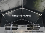 1.8 x 2.4m Garden Storage Shed Tent, Waterproof Portable Shed Shelter for Motorbike, Garden Tools, T3398P553282